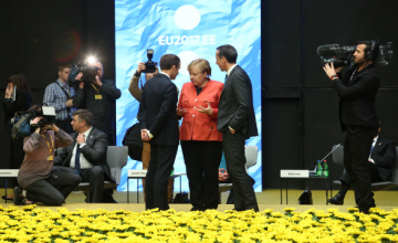 Macron y Angela Merkel