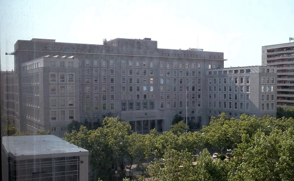 Spanish Ministry of Defense, at 109 Paseo de la Castellana (avenue) in Madrid.